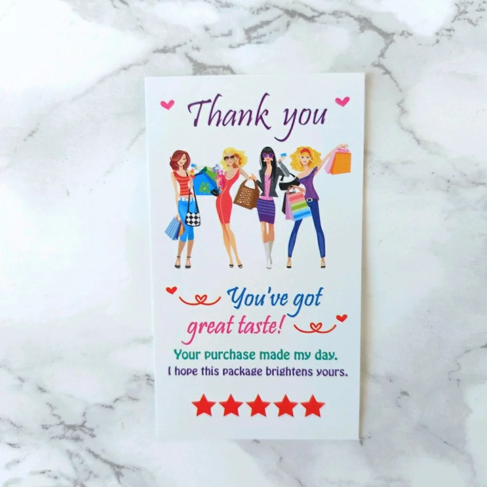 200 Thank You Cards insert business card - Picture 15 of 16